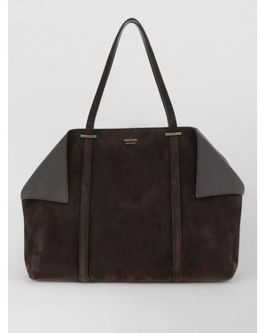 Ferragamo Na Leather Shoulder Bag - Black