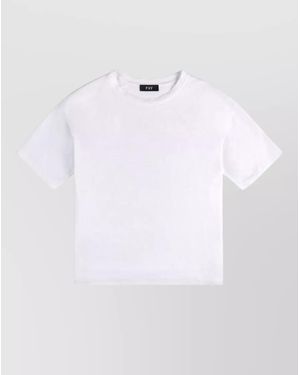 Fay Cotton Short-Sleeve Round-Neck T-Shirt - White