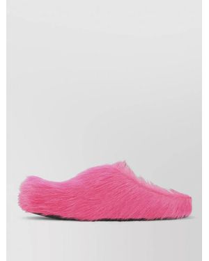 Marni Calf Hair Slippers - Pink