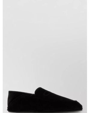 John Lobb Suede Slippers - White