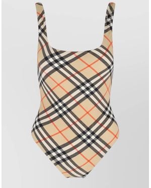 Burberry Printed One-Piece Swimsuit - Multicolor