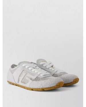 Balmain Leather Low-Top Trainers - White
