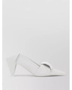 Loewe Leather Origami Mules - White