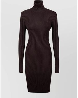 Wolford Merino Ribbed Knitted Dress - Blue