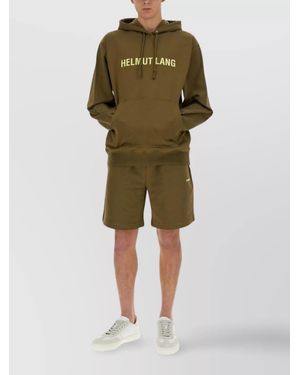 Helmut Lang Cotton Regular-Fit Hoodie - Green