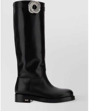 Mach & Mach Leather Galaxy Riding Boots - Black