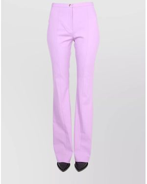 Patou Virgin Wool Flared Pants - Pink