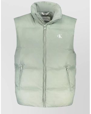 Calvin Klein Quilted Puffer Vest - Green