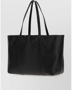 Jil Sander Leather Tote Bag - Black