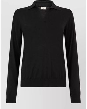 Weekend by Maxmara Wool Cashmere Long-Sleeve Jumper - Black