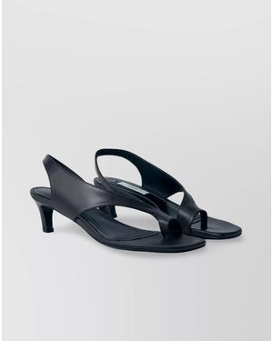 TOTEME Leather Heeled Sandals - Blue