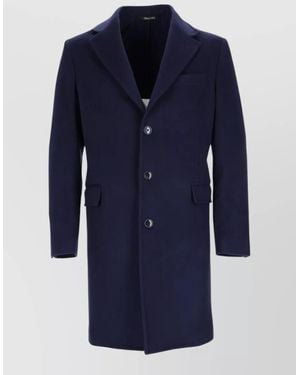 Colamarino Single Breasted Coat - Blue