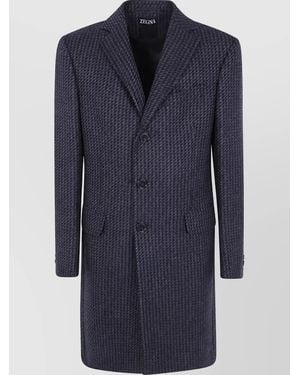 ZEGNA Wool Regular-Fit Blazer - Blue