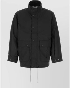 Nanamica Nylon Parka Coat - Black