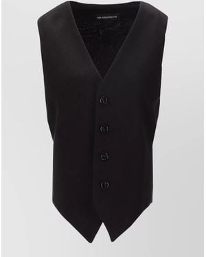Ann Demeulemeester Cotton Waistcoat - Black