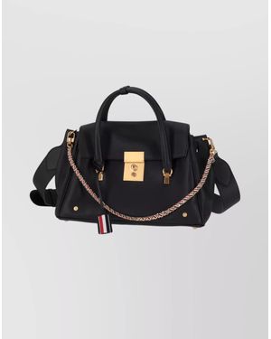Thom Browne Calf Leather Shoulder Bag - Multicolor