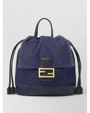 Fendi Baguette Bucket Bag - Blue