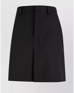 Valentino Garavani Waistband Elastic Loop Pocket Shorts - Black
