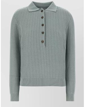 Blazé Milano Silk Polo Jumper - Grey