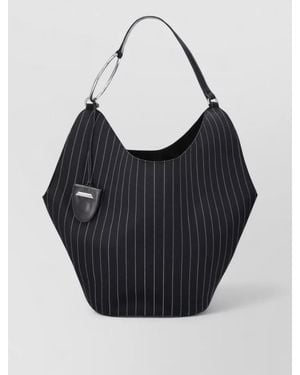 Dondup Shoulder Tote Bag Adjustable Strap Pouch - Black