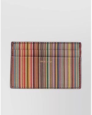 Paul Smith Compact Striped Cardholder Wallet - Multicolor