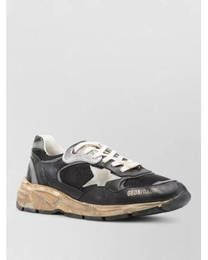 Golden Goose Leather And Mesh Low-Top Trainers - Multicolour