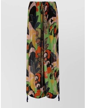 Etro Wide Leg Tailored Trousers Modern Design - Green