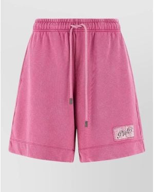 Pinko Cotton Knee-Length Bermuda Shorts - Pink