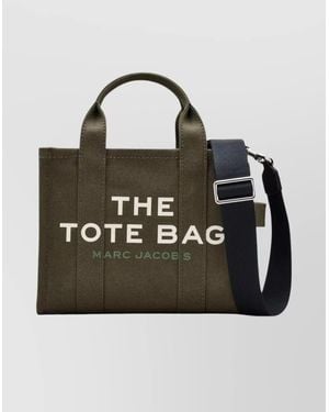 Marc Jacobs Small Canvas Tote Bag With Top Handles - Black