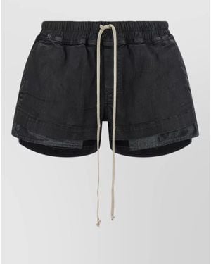 Rick Owens Relaxed Boxer Shorts Featuring Practical Pockets - Black
