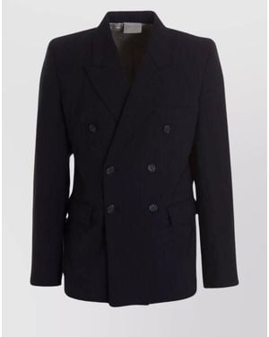 VTMNTS Wool Tailored Blazer - Blue