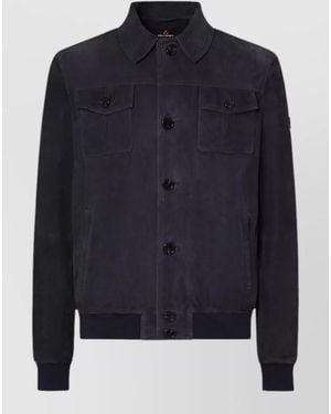 Peuterey Single-Breasted Coat - Blue