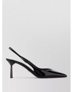 Prada Leather Pumps Pointed Toe Patent Finish - Multicolor