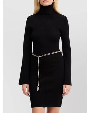 Michael Kors Merino Wool Mini Dress - Black