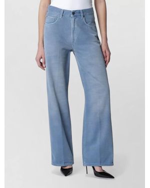 Haikure Denim Wide-Leg Pants - Blue