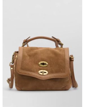 Zanellato Zashmere Cactus Baby Crossbody Suede Bag - Brown