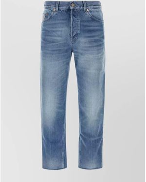 Gucci Denim Mid-Rise Straight-Leg Jeans - Blue