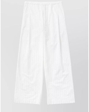1989 STUDIO Striped Wide-Leg Trousers - White
