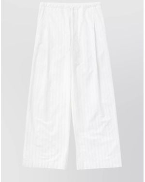 1989 STUDIO Striped Wide-Leg Trousers - White