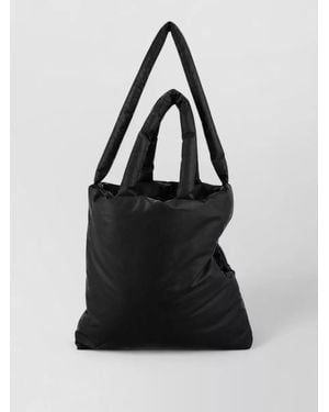 Kassl Medium Dog Pillow Tote Bag Shoulder Strap - Black