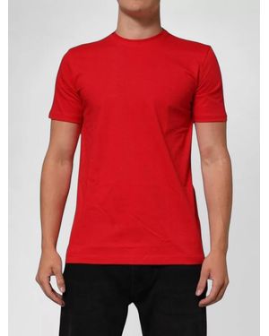 Dolce & Gabbana Goodluck 2023 Cotton Crew Neck T Shirt - Red