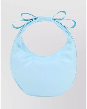 Mach & Mach Satin Shoulder Bag - Blue