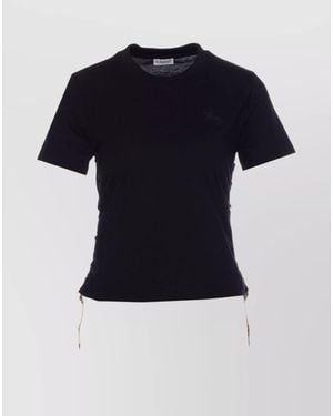 Burberry Cotton Regular-Fit T-Shirt - Blue