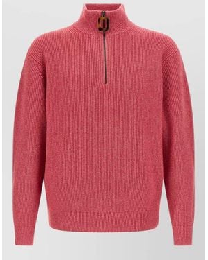 JW Anderson Wool Half-Zip Jumper - Pink
