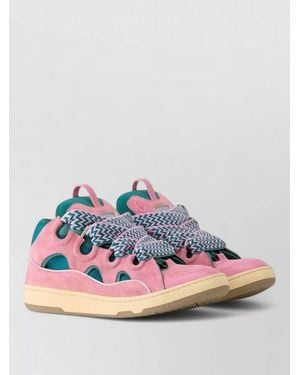 Lanvin Curb Trainers Cut Out Design Pull Tab - Pink