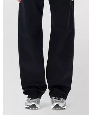 Balenciaga Denim Mid-Rise Curved-Leg Jeans - Blue
