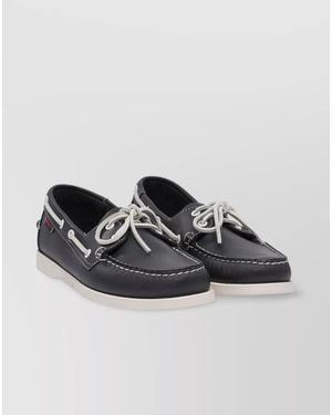 Sebago Leather Boat Shoes - Black