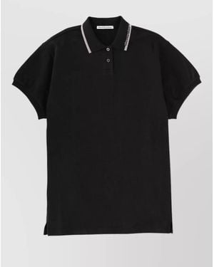 Alexander Wang Polo Mini Dress Oversized Fit - Black