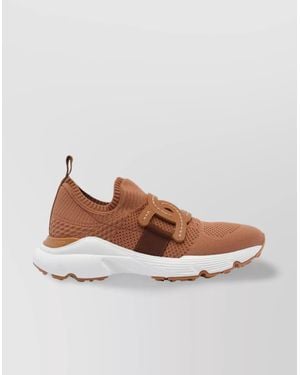 Tod's Knitted Chain-Detail Slip-On Trainers - Multicolour