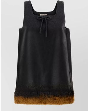 Miu Miu Cashmere Mini Dress - Black